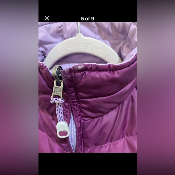 Women’s small L.L.Bean reversible Purple Quilted Puffer Vest - Picture 4 of 15